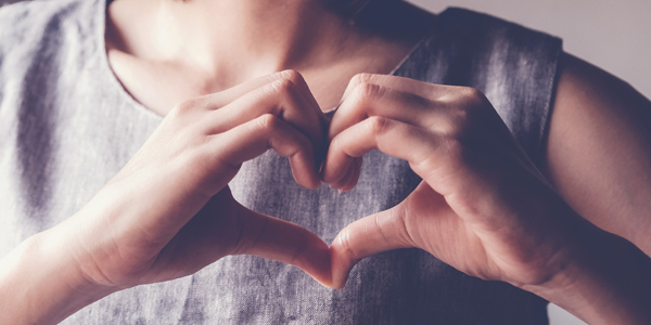 Hands forming a heart shape